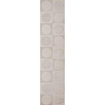 Geometric Modern Geometric Circles In Squares High-Low Area Rug